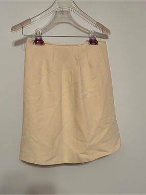 Pamela Dennis Soft Cream A-Line Skirt